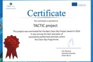 Certificate TACTIC Project