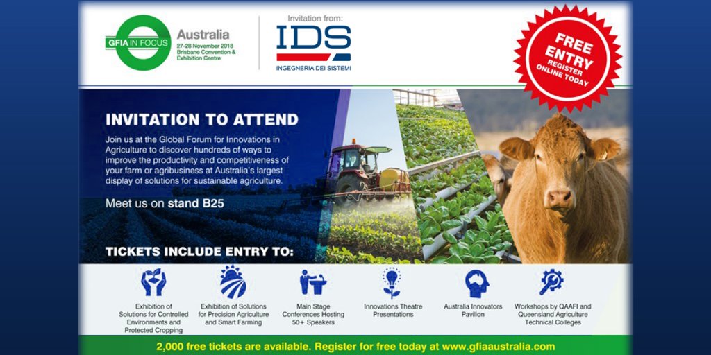 GFIA IN FOCUS – AUSTRALIA 2018 IDS IS READY AGRICULTURE
