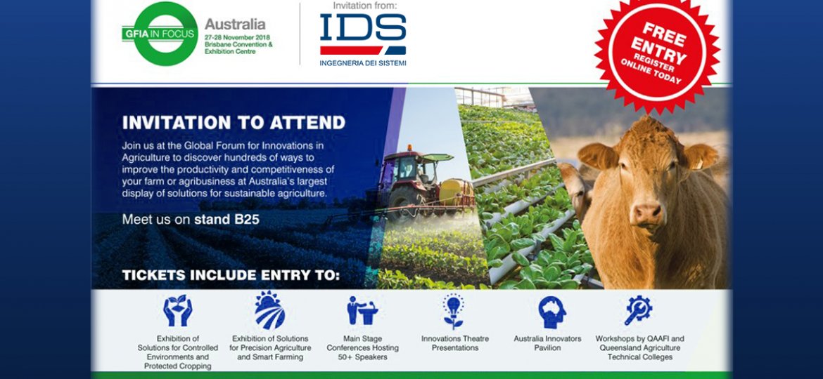 GFIA IN FOCUS – AUSTRALIA 2018 IDS IS READY AGRICULTURE